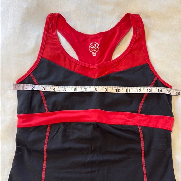 Tuff Athletics Tank Top Red and Black for Active Comfort Women's - Picture 4 of 12